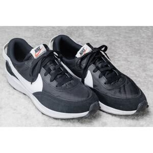 Nike Waffle Debut Black White Retro Sneakers Mens Size 10.5 DH9522-001